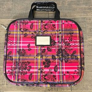 Betsey Johnson Pink Plaid Laptop Carrying Bag